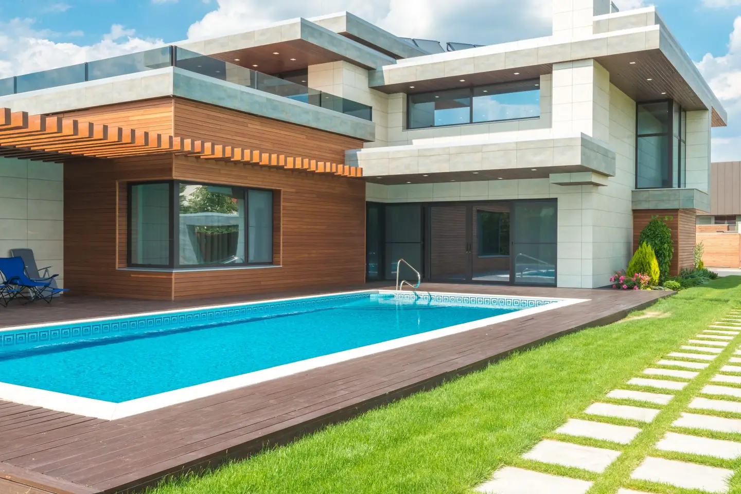 Swimming pool built in Belmont, NSW